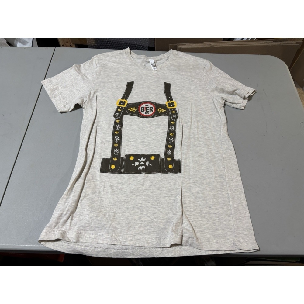 KC Bier Co Kansas City Brewery‎ Beer Prost Double Sided Shirt in Mens Size L